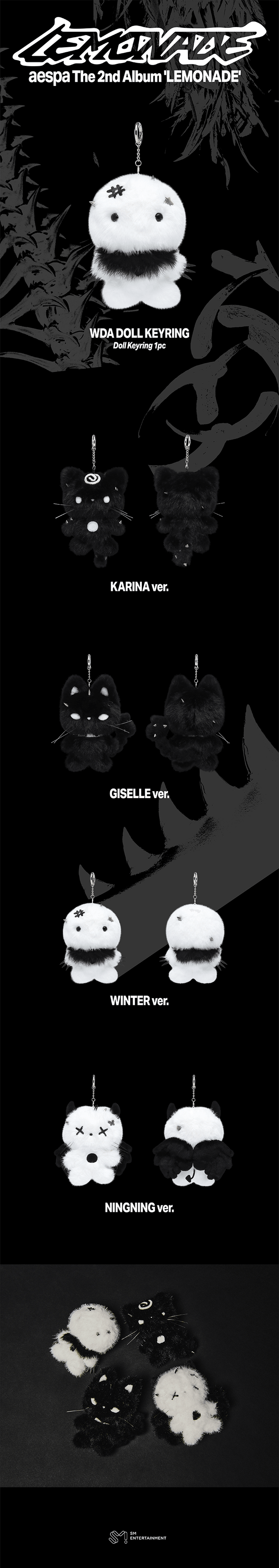 [PRE-ORDER] AESPA - [aespa WEEK - MAKE IT LEMONADE MD] WDA DOLL KEYRING