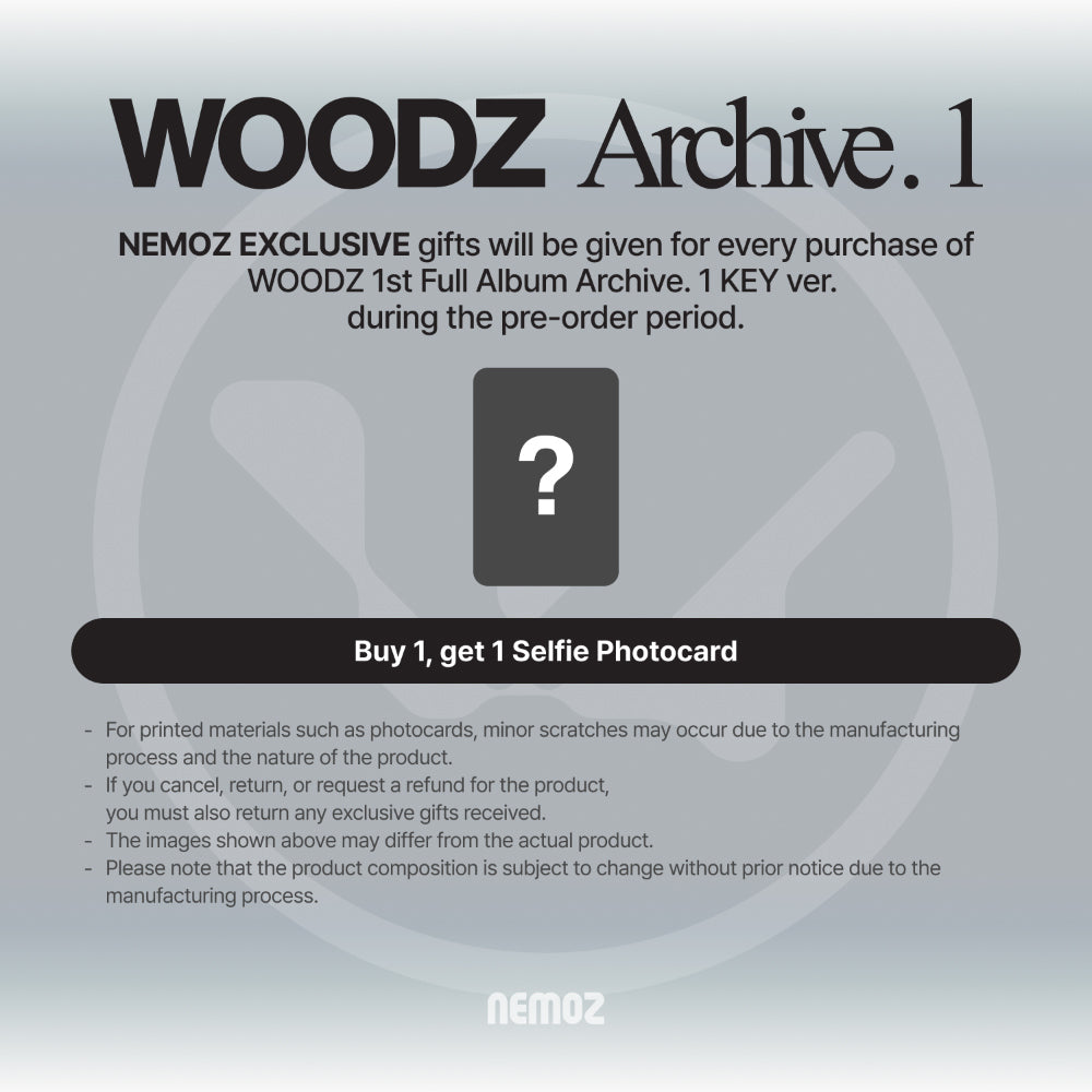 [PRE-ORDER] WOODZ 1st Album [Archive. 1] (Key Ver.)
