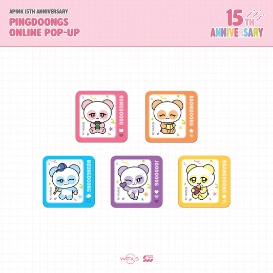 [PRE-ORDER] APINK 15th ANNIVERSARY PINGDOONGS ONLINE - 06. PINGDOONGS SCREEN CLEANER STICKER SET