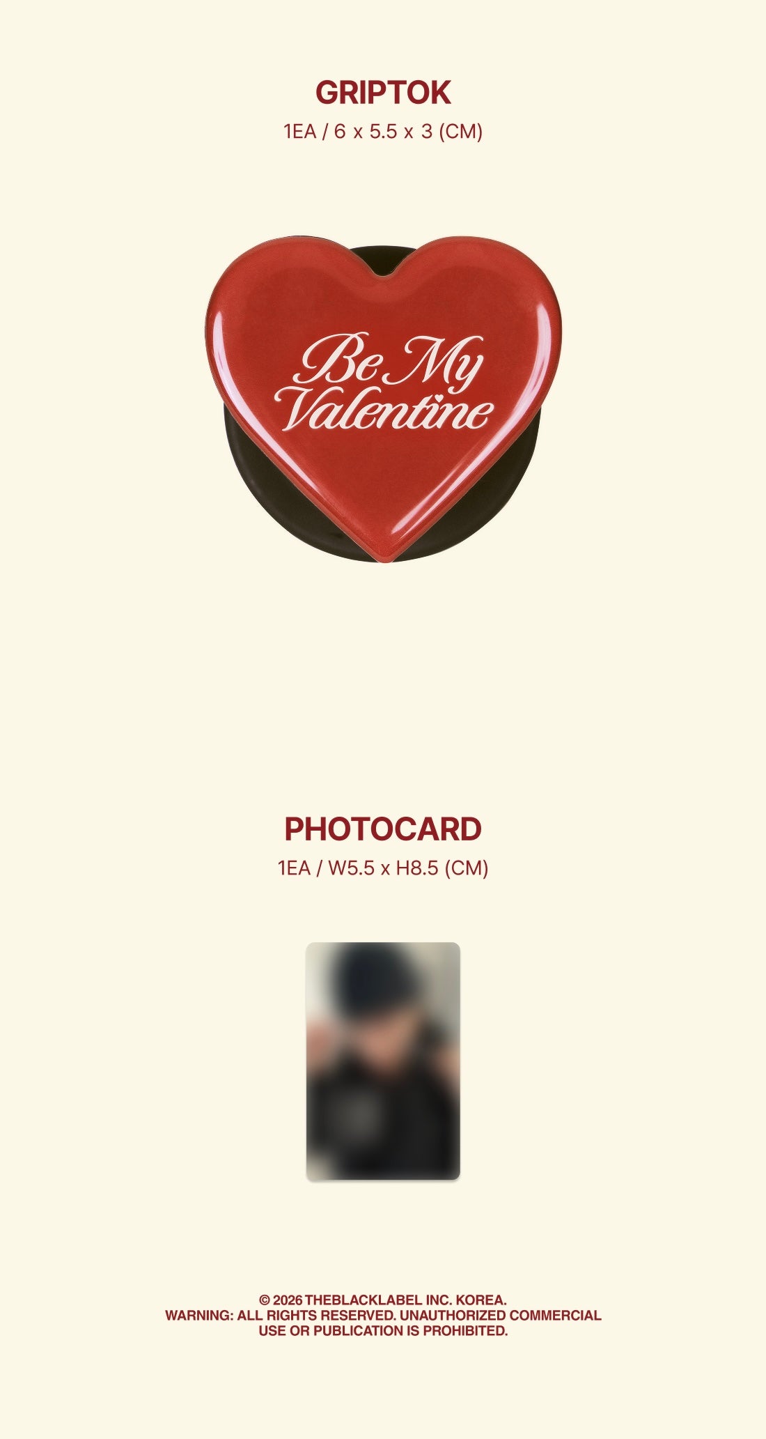 [PRE-ORDER] TAEYANG 2026 Be My Valentine Official MD