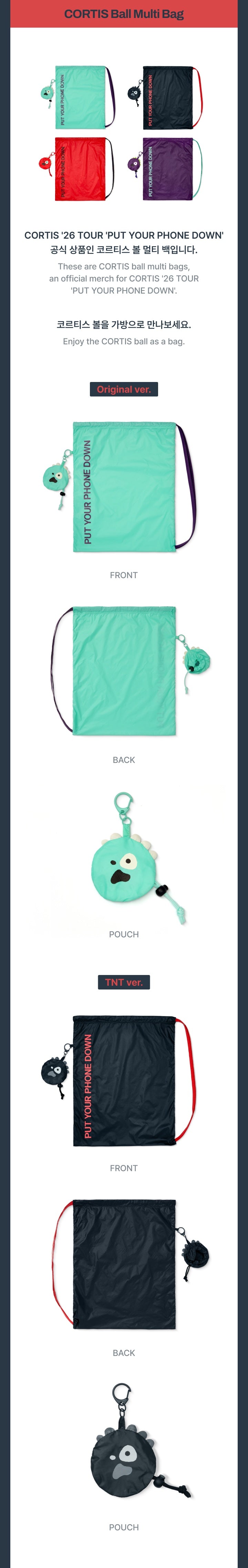 [PRE-ORDER] CORTIS - '26 CORTIS TOUR [PYPD] CORTIS Ball Multi Bag