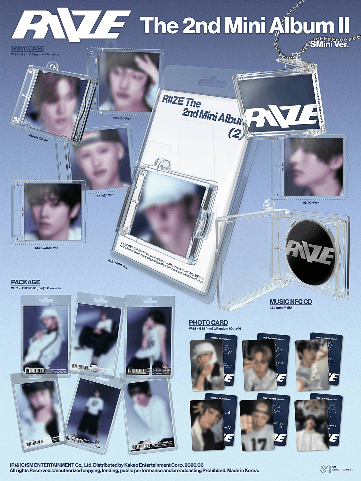 [PRE-ORDER] RIIZE - The 2nd Mini Album [II] (SMini Ver.) (SMART ALBUM)