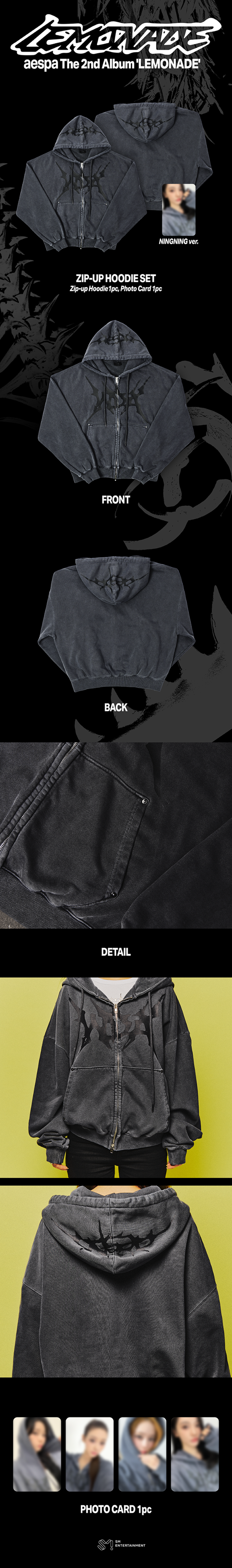 [PRE-ORDER] AESPA - [aespa WEEK - MAKE IT LEMONADE MD] ZIP-UP HOODIE SET