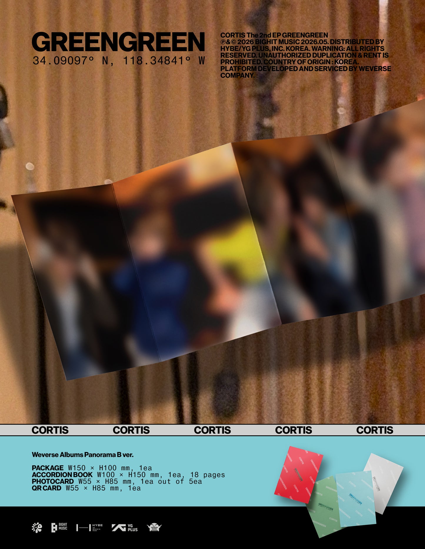 [READY STOCK] CORTIS  2nd EP Album [GREENGREEN] (Weverse Albums Ver.)