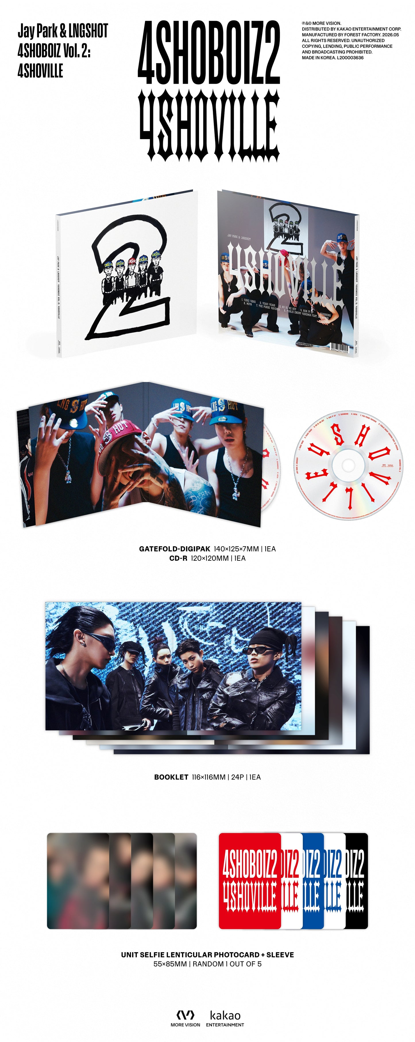 [PRE-ORDER] Jay Park, LNGSHOT - Mixtape [4SHOBOIZ Vol. 2: 4SHOVILLE]