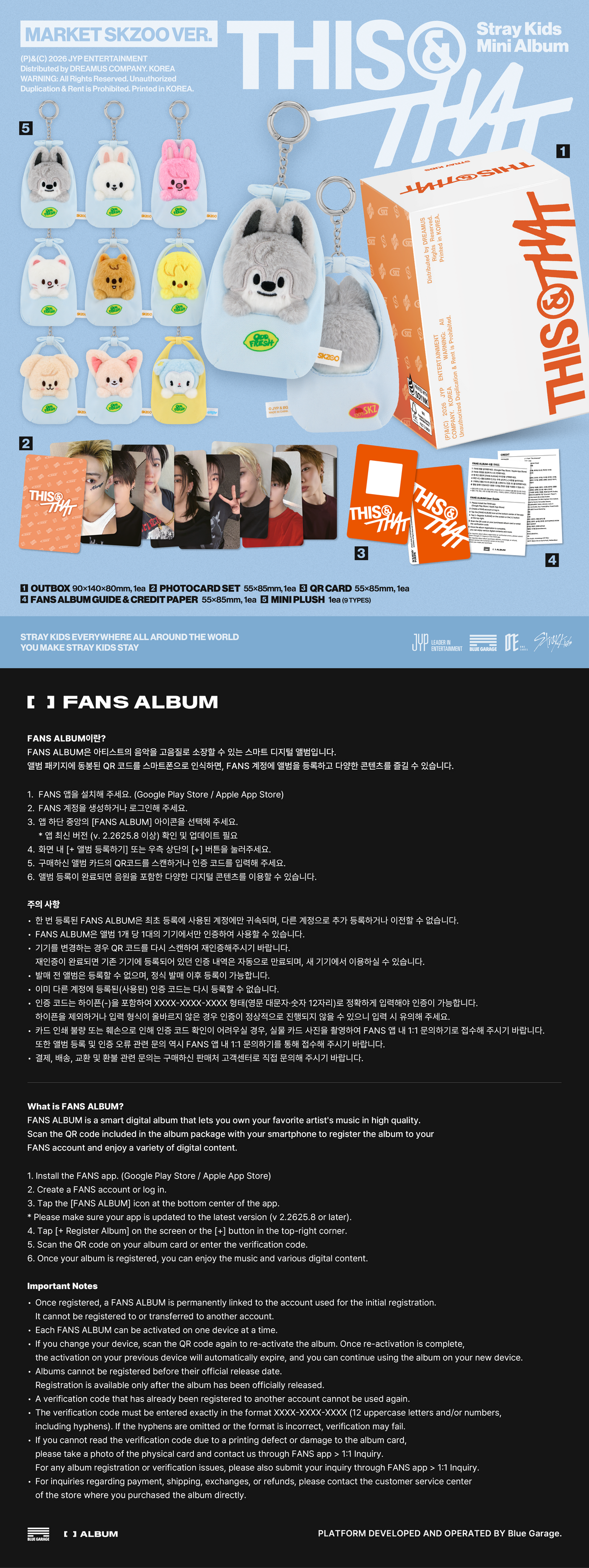 [PRE-ORDER]  Stray Kids - 10th Mini Album [THIS & THAT] (MARKET SKZOO Ver.)