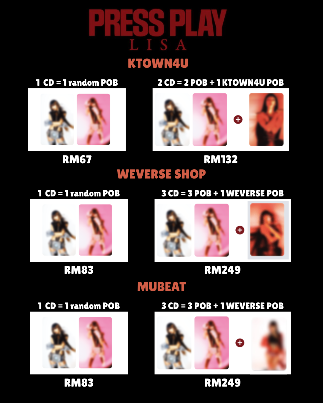 [PRE-ORDER]  LISA - [Press Play CD]