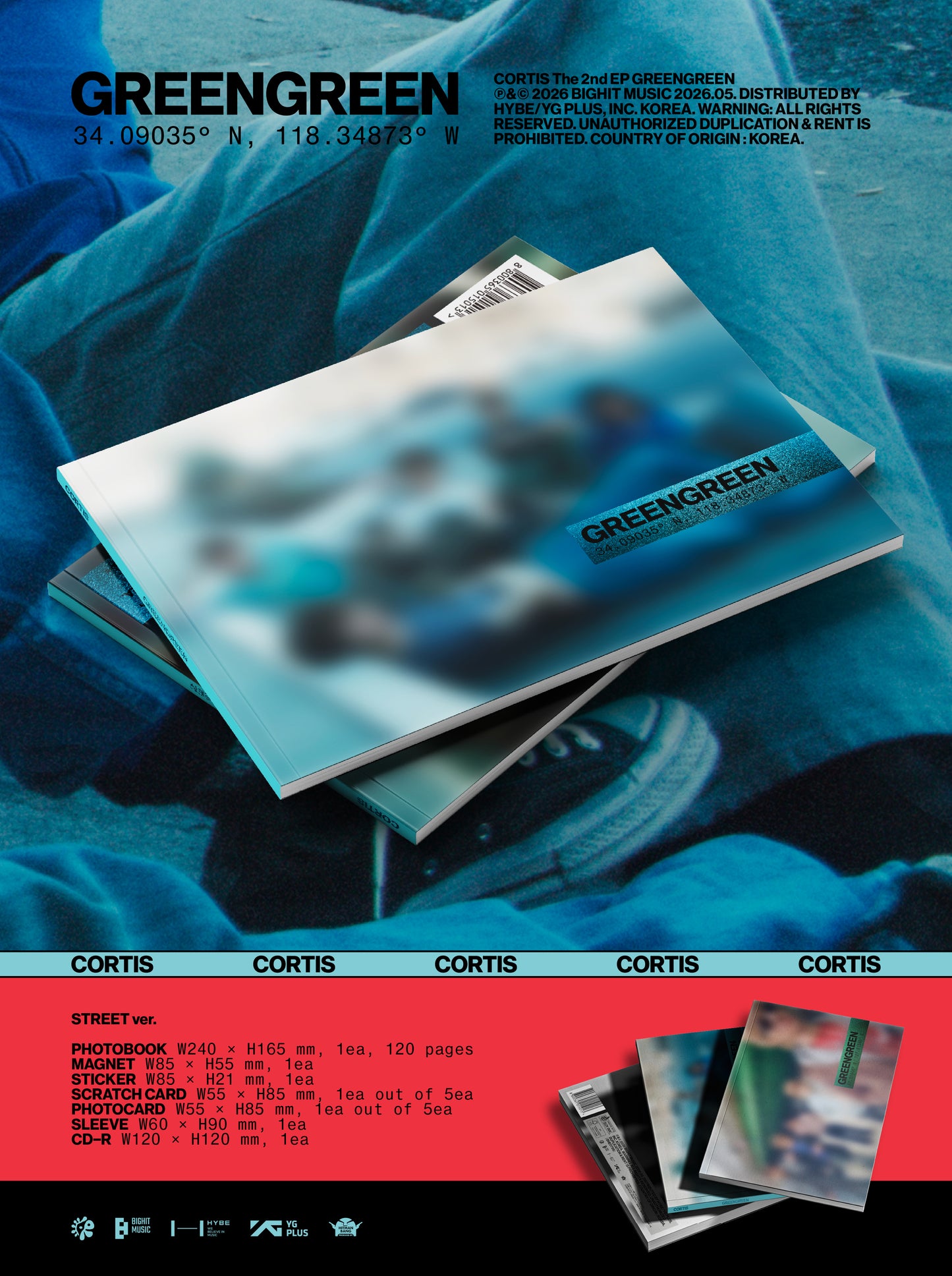 [READY STOCK] CORTIS  2nd EP Album [GREENGREEN] (Regular Album Ver.)