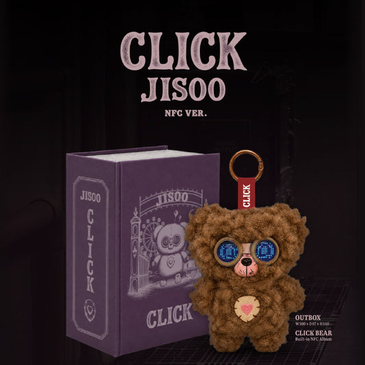 [PRE-ORDER] JISOO - Single Album [CLICK] CLICK BABY BEAR NFC VER.