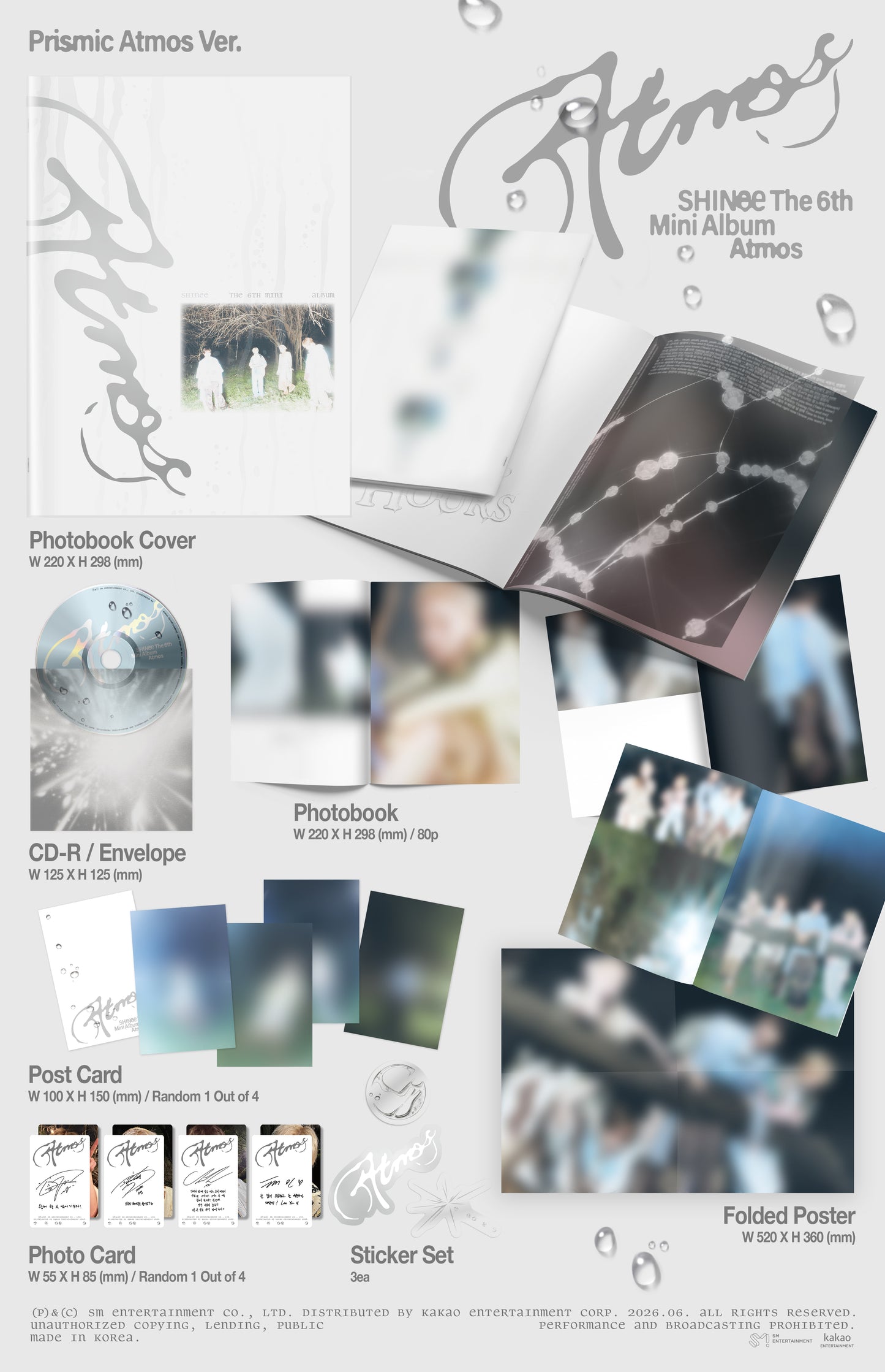[PRE-ORDER] SHINee  6th Mini Album [Atmos] (PrIsmIc Atmos Ver.)