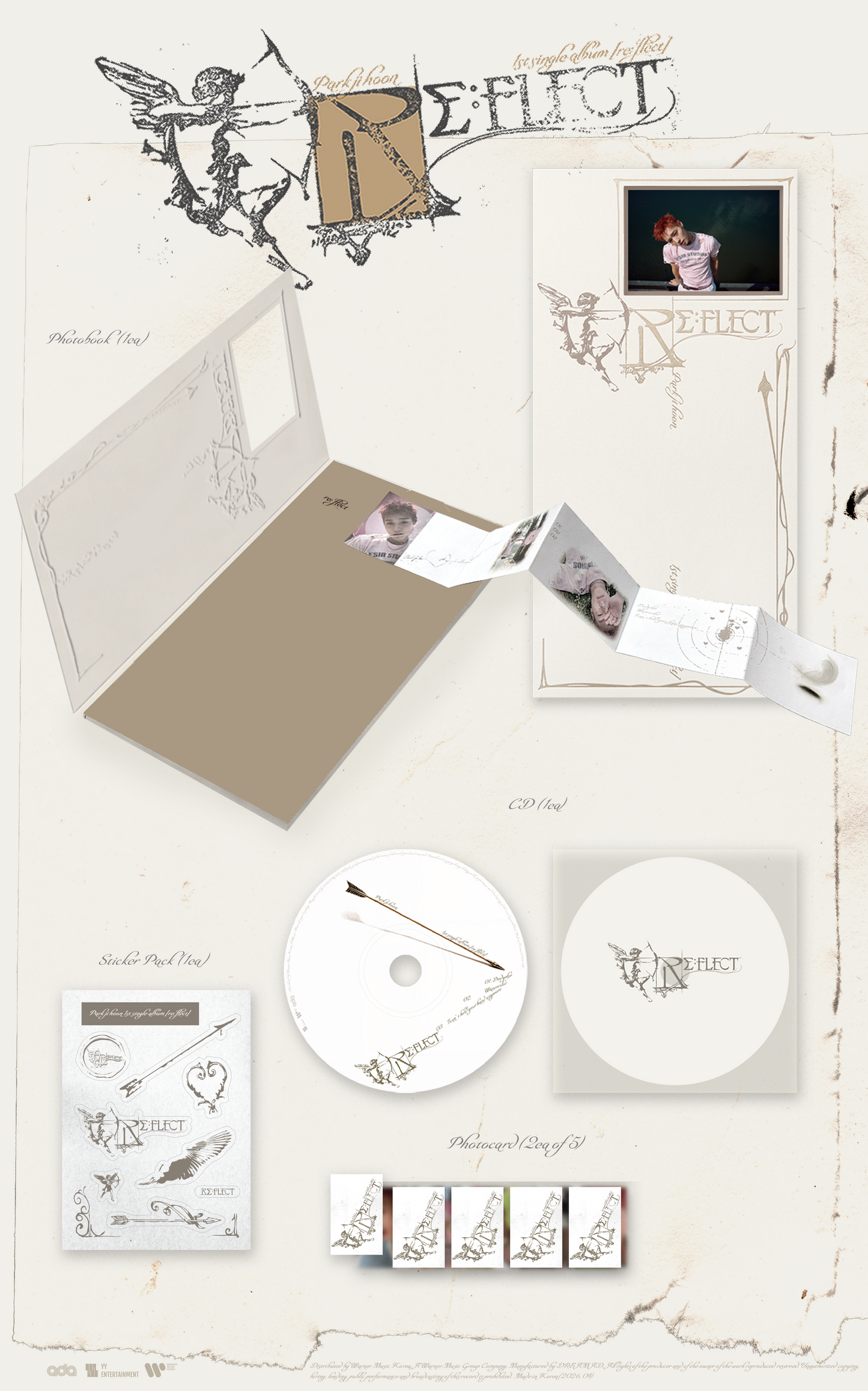 [PRE-ORDER] PARK JI HOON 1ST SINGLE ALBUM RE:FLECT