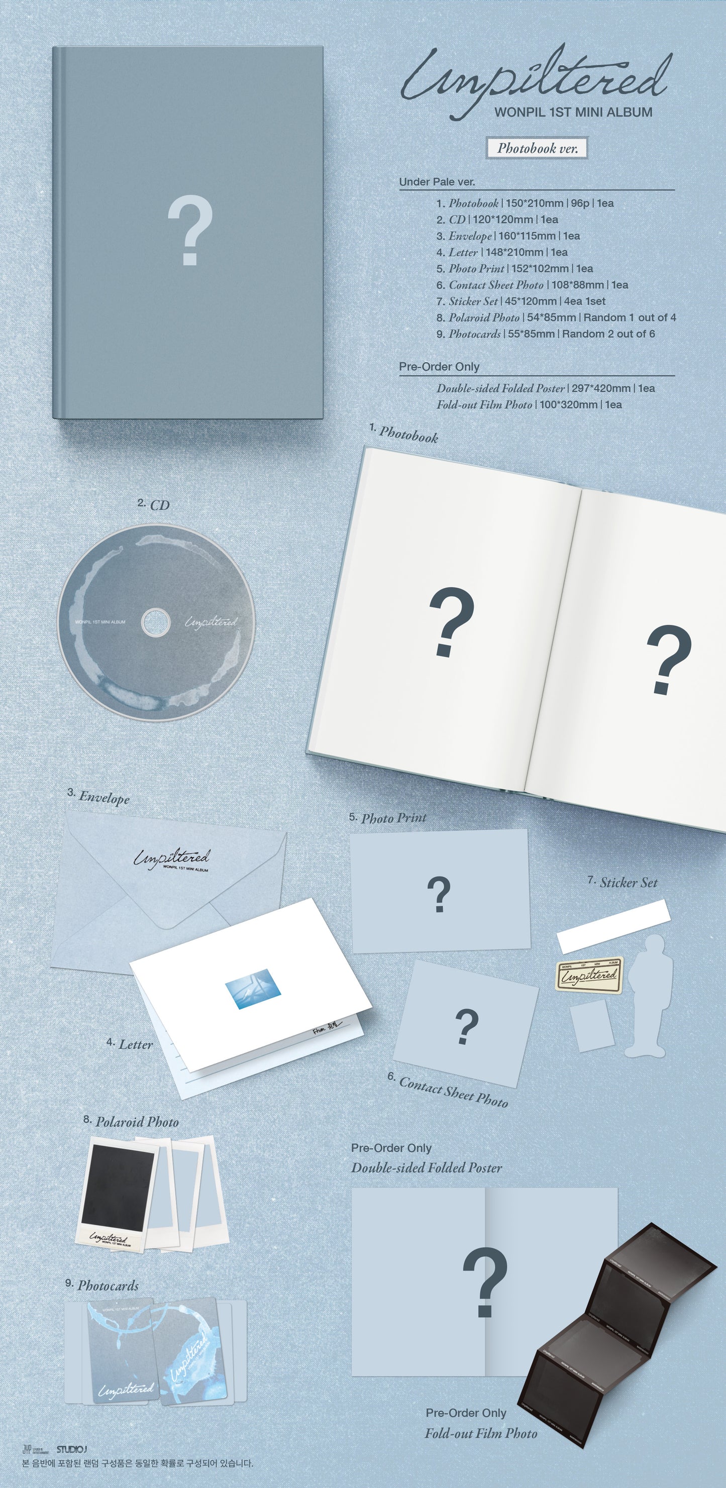 [PRE-ORDER] WONPIL - 1st Mini Album [Unpiltered] (Photobook Ver.)