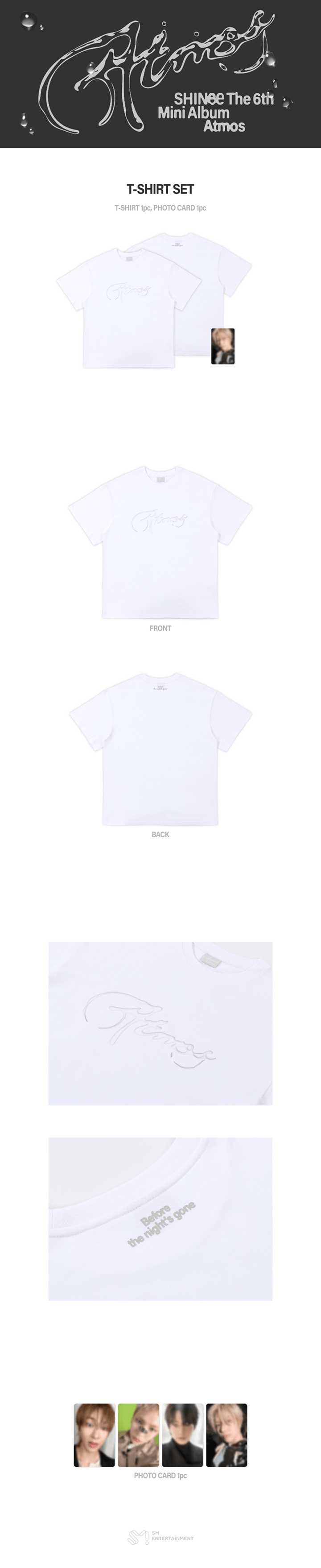 [PRE-ORDER] SHINee - 6th Mini Album [Atmos] T-SHIRT SET