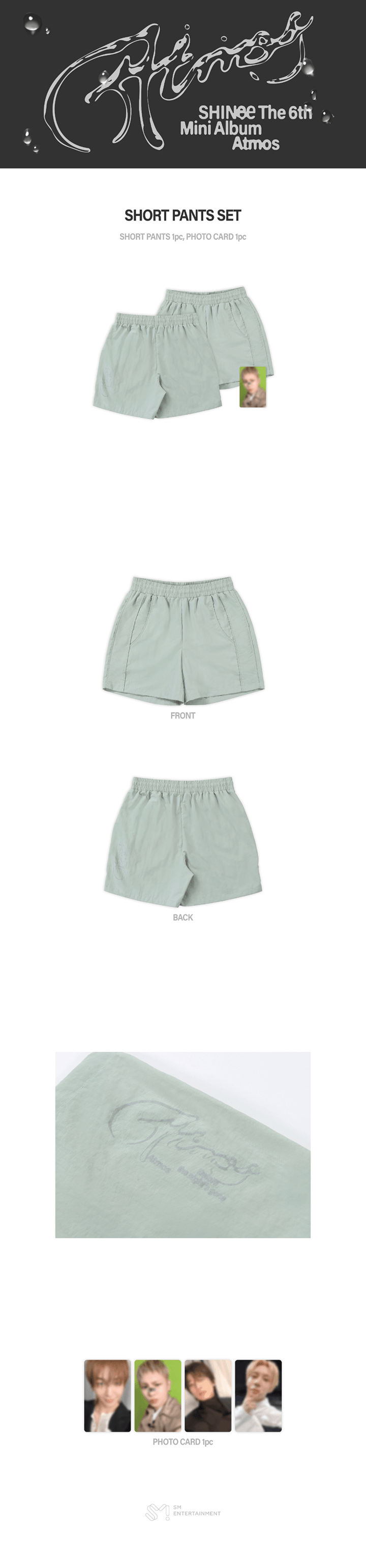 [PRE-ORDER] SHINee - 6th Mini Album [Atmos] SHORT PANTS SET