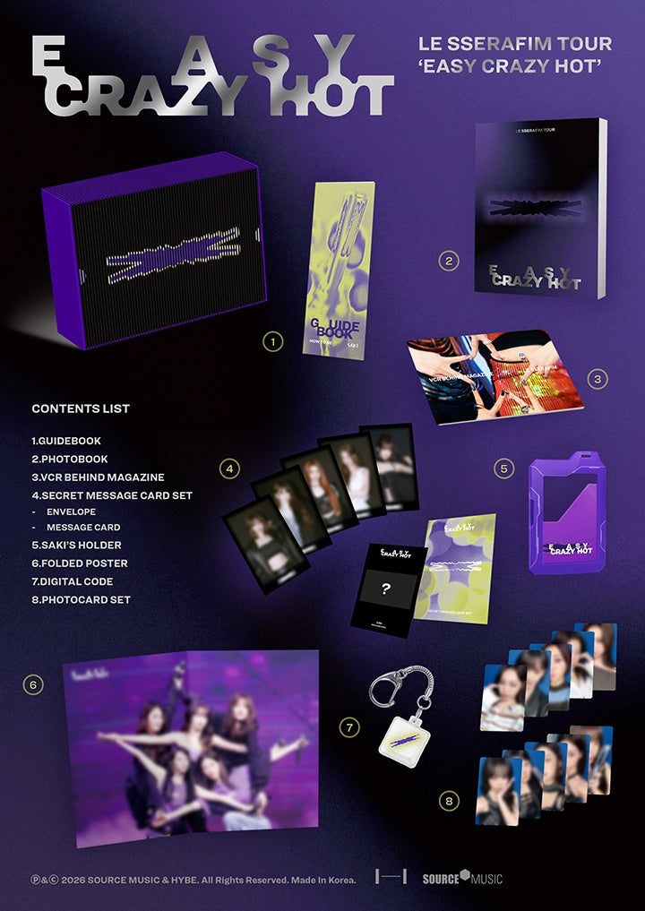 [PRE-ORDER] LE SSERAFIM - [LE SSERAFIM TOUR ‘EASY CRAZY HOT’ ENCORE IN SEOUL] DC