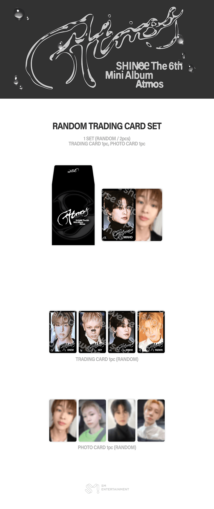 [PRE-ORDER] SHINee - 6th Mini Album [Atmos] RANDOM TRADING CARD SET