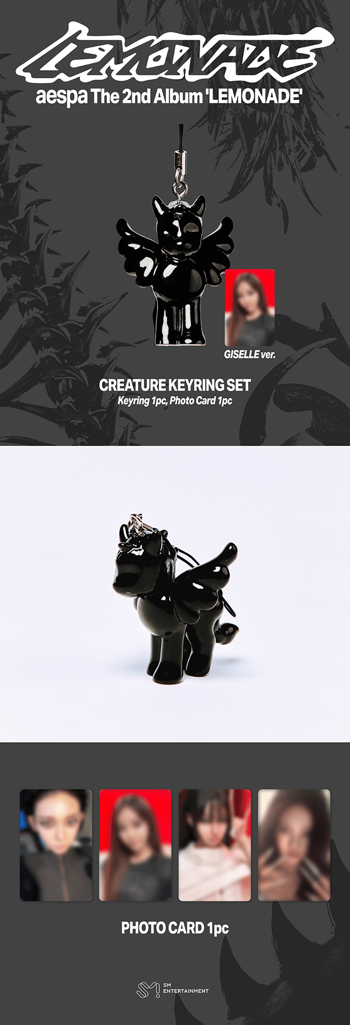 [PRE-ORDER] AESPA - [aespa WEEK - MAKE IT LEMONADE MD] CREATURE KEYRING SET