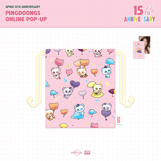 [PRE-ORDER] APINK 15th ANNIVERSARY PINGDOONGS ONLINE - 05. PINGDOONGS STRING POUCH