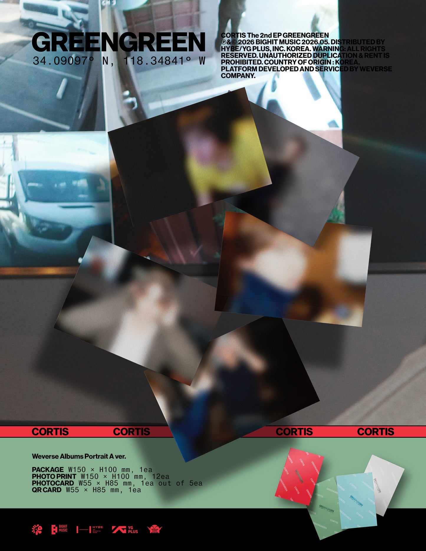 [READY STOCK] CORTIS  2nd EP Album [GREENGREEN] (Weverse Albums Ver.)