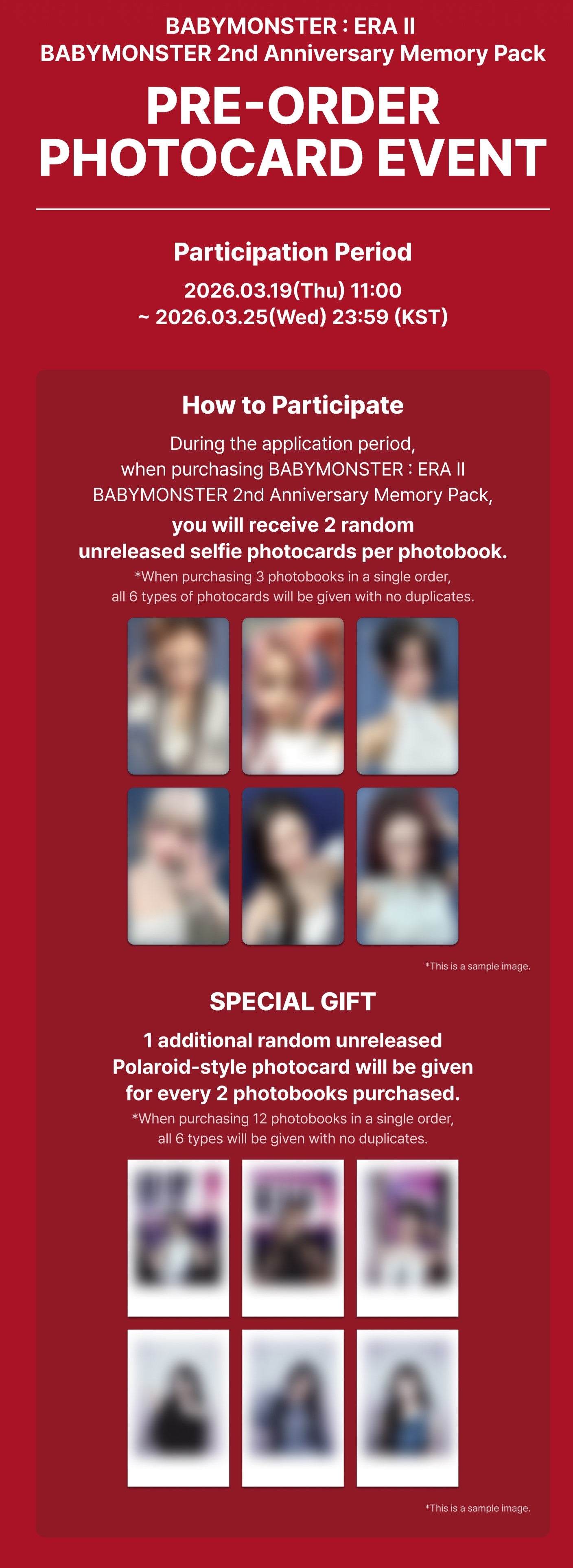 [PRE-ORDER] BABYMONSTER : ERA II | BABYMONSTER 2nd Anniversary Memory Pack