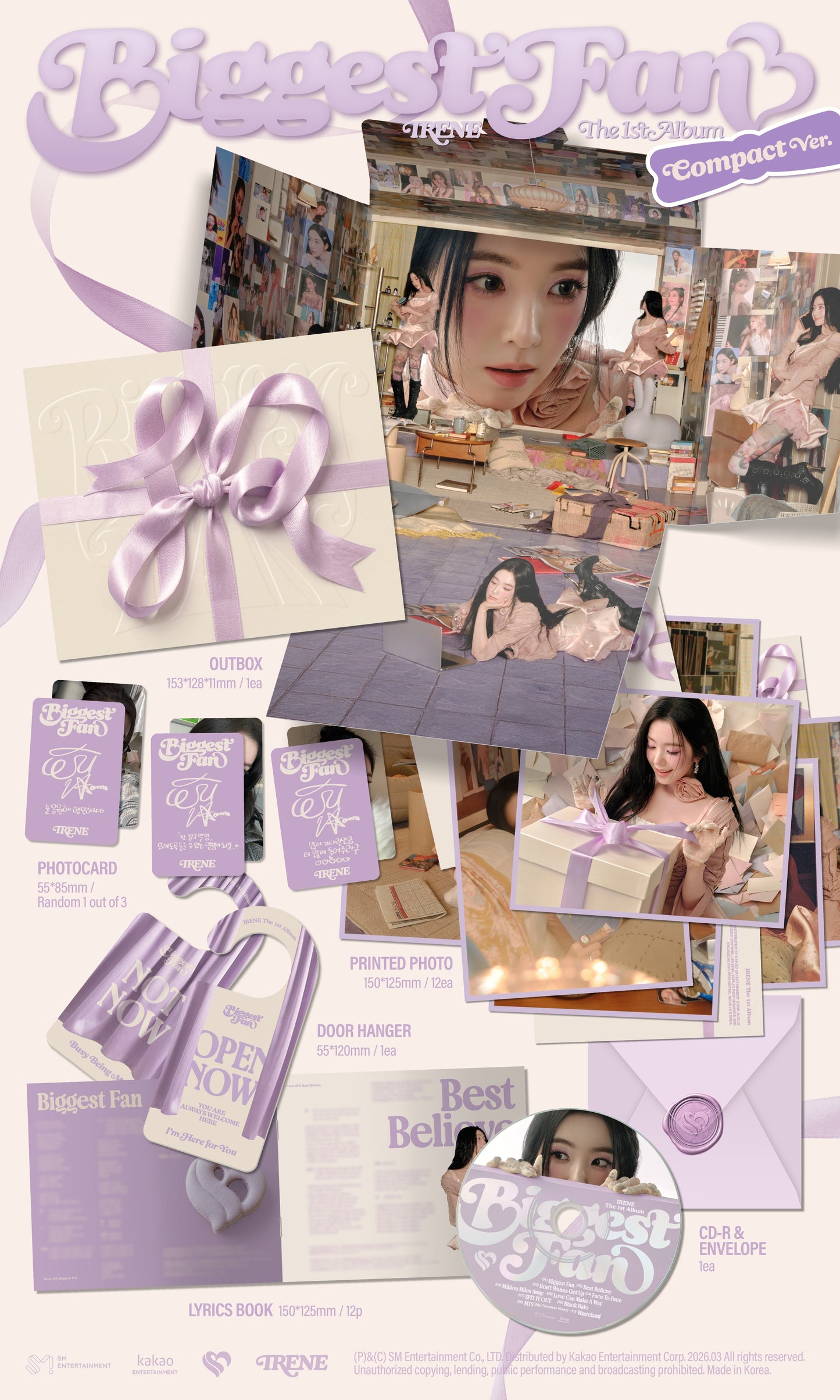 [PRE-ORDER] IRENE - 1st Album [Compact Ver]